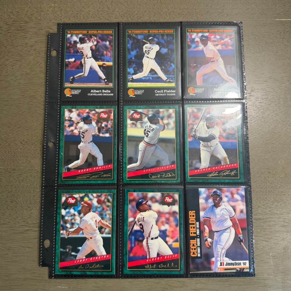 Vintage 90s Baseball Card Lot Post Cereal Tombstone Pizza Jimmy Dean‎ MLB Stars